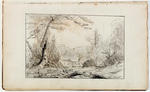 Thomas Cole - Untitled, índios Fording um Rapid River