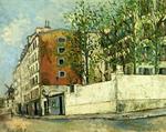Maurice Utrillo - Rue Orchampt em Montmartre